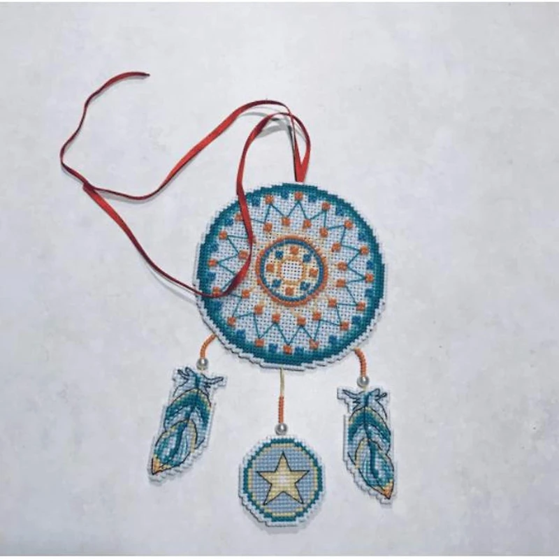 MP Studia Fox Ornament Plastic Canvas Counted Cross Stitch Kit