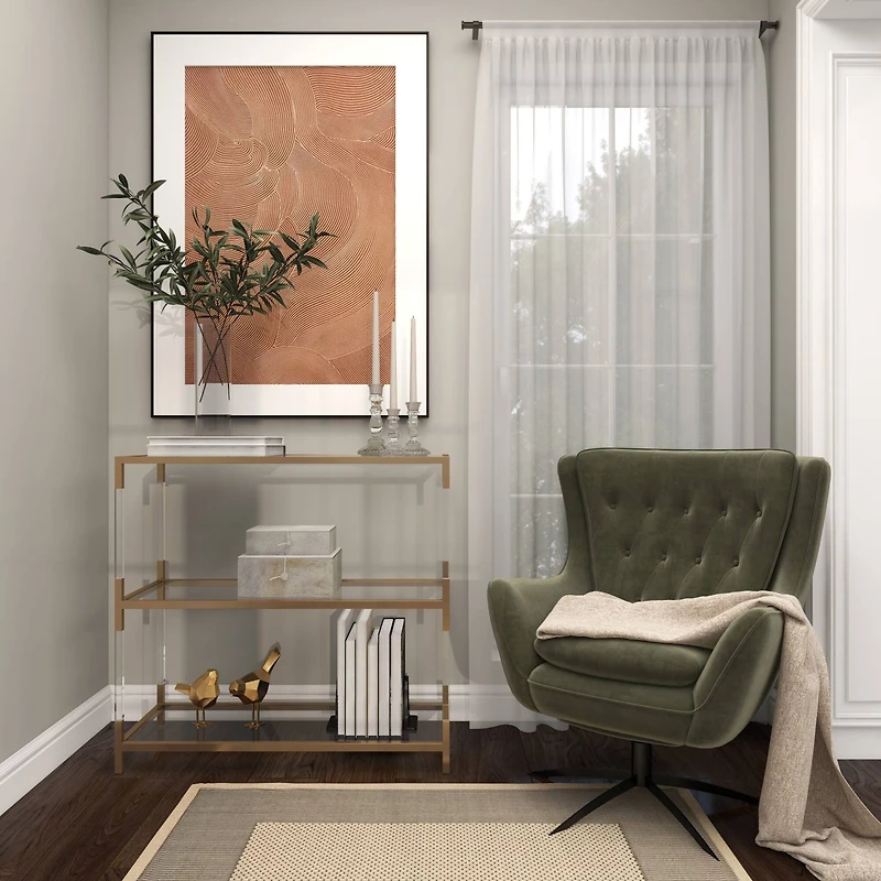 The Novogratz Clear Glass Candle Holder Set