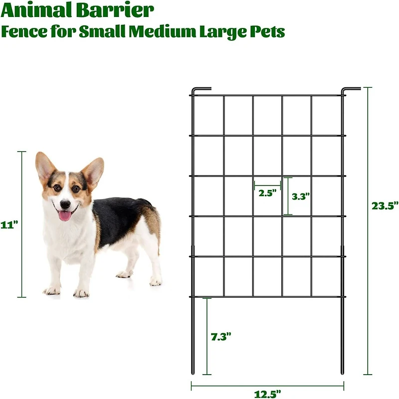 NEX™ 23.5" Black Rustproof Metal Wire Animal Barriers, 35ct.