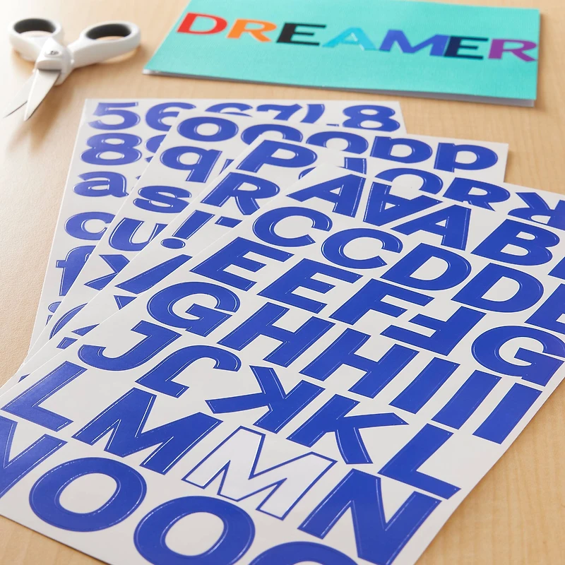 Block Alphabet & Number Stickers by Recollections