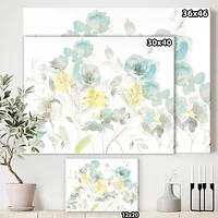 Designart - Aqua Rose Natural Element