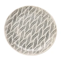 Hello Honey® 7.75" Round Hand Stamped Stoneware Plate Set