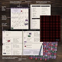 TF Publishing 2025-2026 Gwen Plaid Large Weekly/Monthly Planner