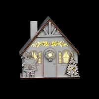 DIY LED Wood Village Santa House by Make Market®