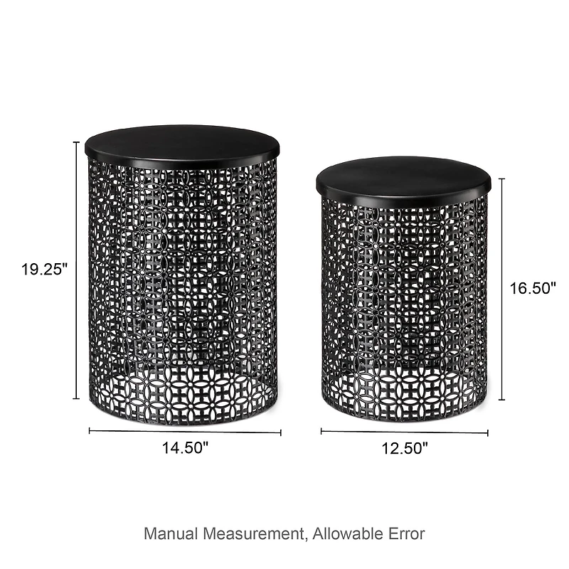 Glitzhome® Multi-Functional Metal Accent Table Set