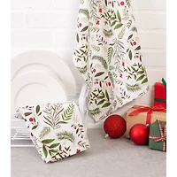 DII® Holiday Sprigs Printed Dishtowel Set