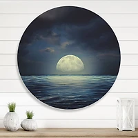 Designart - Super Moon Over The Sea II