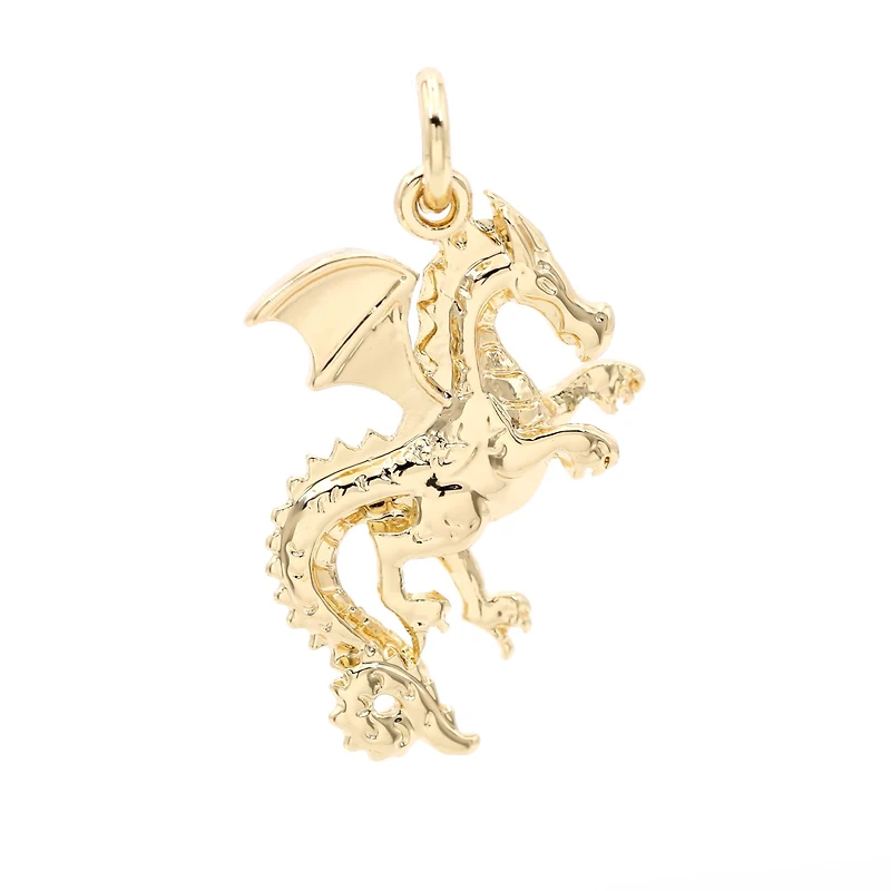 14K Gold Plated Dragon Charm by Bead Landing™