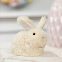 4.5" x 4.75" Plush Sitting Easter Bunny Rabbit Spring Figure