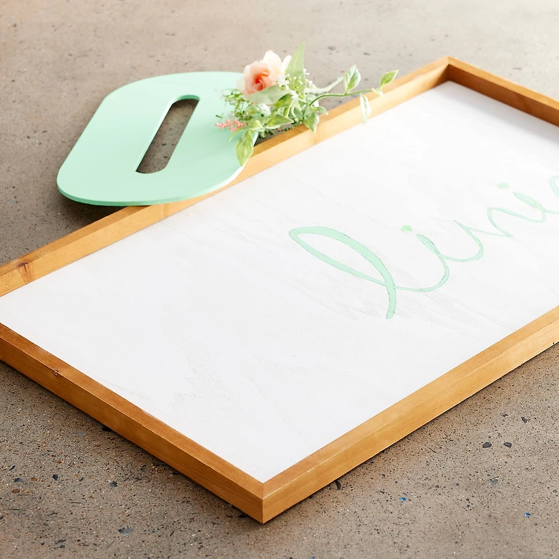 6 Pack: 27" Unfinished Plaque with Brown Frame by Make Market®