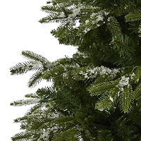 7ft. Pre-Lit Snowed Grand Teton Artificial Christmas Tree with Clear LED Lights