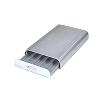 Mind Reader Silver Single Drawer Coffee Pod and Accessories Holder