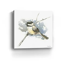 Birds Branches III Chickadee Canvas Giclee