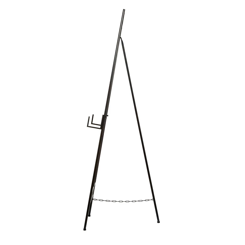 66" Black Iron Industrial Easel