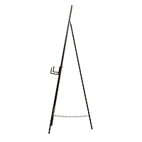 66" Black Iron Industrial Easel