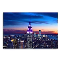 Glowing Empire State Canvas Giclee