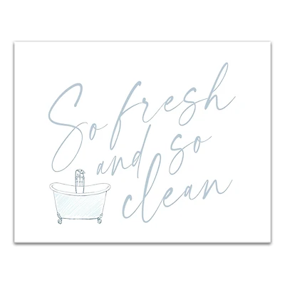 So Fresh And So Clean 14" x 11" Canvas Wall Art