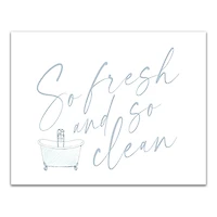 So Fresh And So Clean 14" x 11" Canvas Wall Art