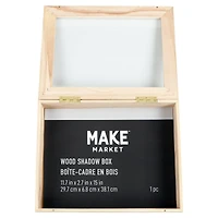 6 Pack: 11.7" x 15" Hinged Wood Shadow Box by Make Market®