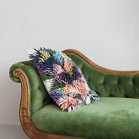 Hello Honey® 20" Multicolored Woven Wool Shag Pillow