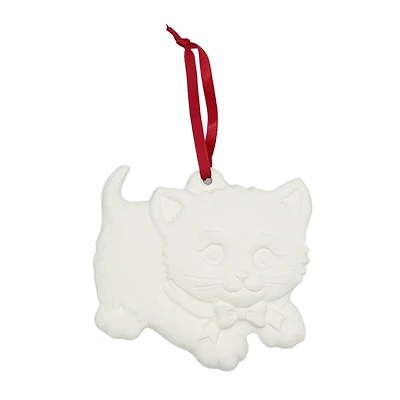 4" Kitten DIY Ceramic Ornament by Make Market®