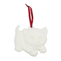 4" Kitten DIY Ceramic Ornament by Make Market®