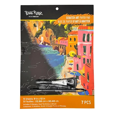 Brea Reese™ 9" x 12" When in Rome Scratch Art Paper Pad
