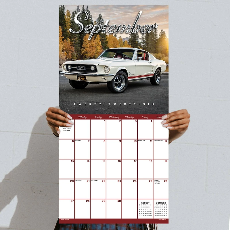 2026 Classic Cars Wall Calendar