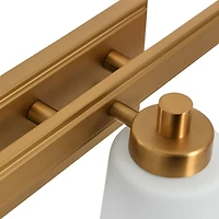 Hello Honey® Robert Stevenson Lighting Sullivan Park Frosted Glass & Metal 3-Light Vanity