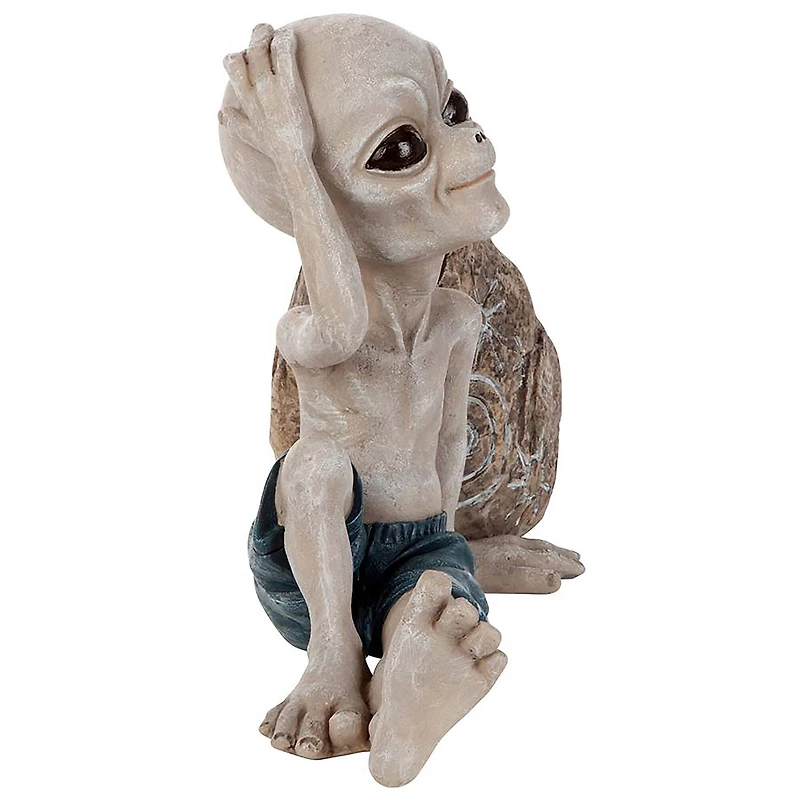 Design Toscano 11" Surfer Dude Out of this World Alien Statue