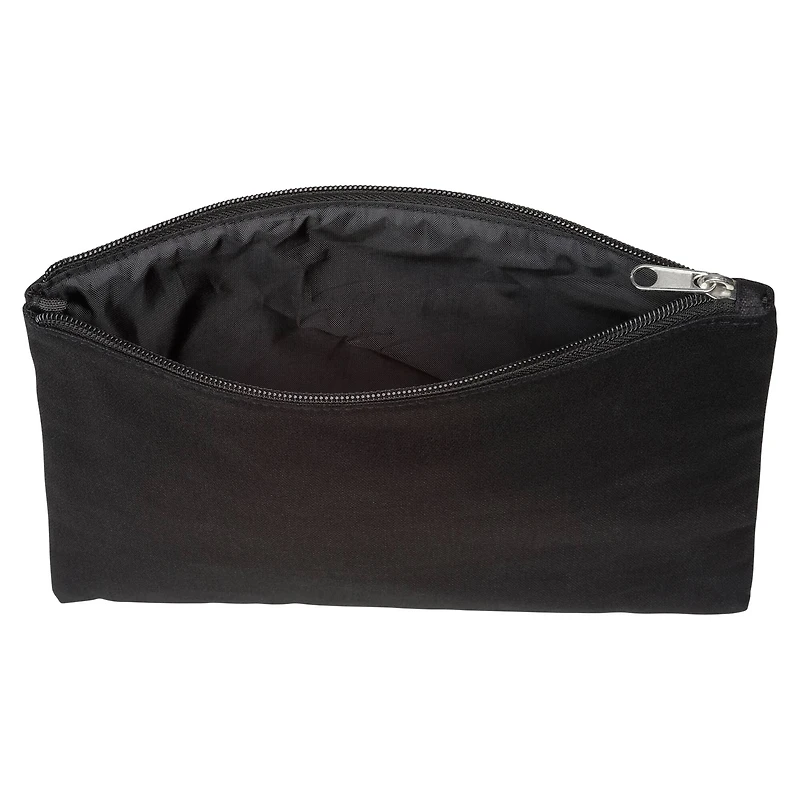 12 Pack: 10" x 8" Black Canvas Pouch by Make Market®
