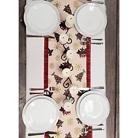 Wizardi 13.75" x 71" Festive Christmas Presents Table Runner