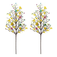 Glitzhome® 28" Easter Berries, Eggs & Leaves Picks Set