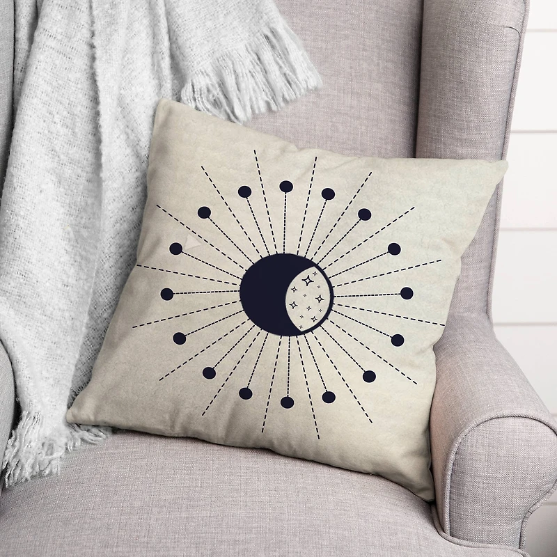 Shining Moon Phase 2 18" x 18" Throw Pillow
