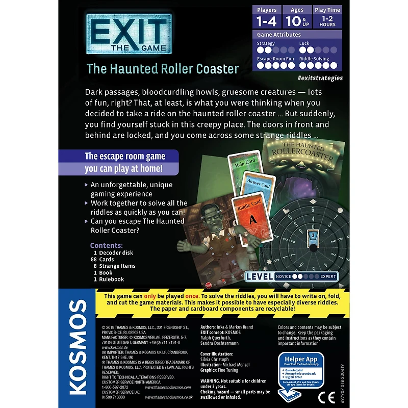 Thames & Kosmos EXIT: The Haunted Roller Coaster Game
