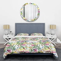 Designart 'Floral Botanical Retro XI' Mid-Century Duvet Cover Set