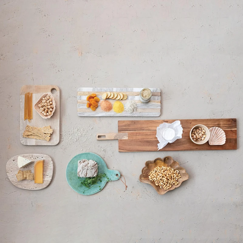 Hello Honey® 12" Natural Travertine Cheese & Serving Board