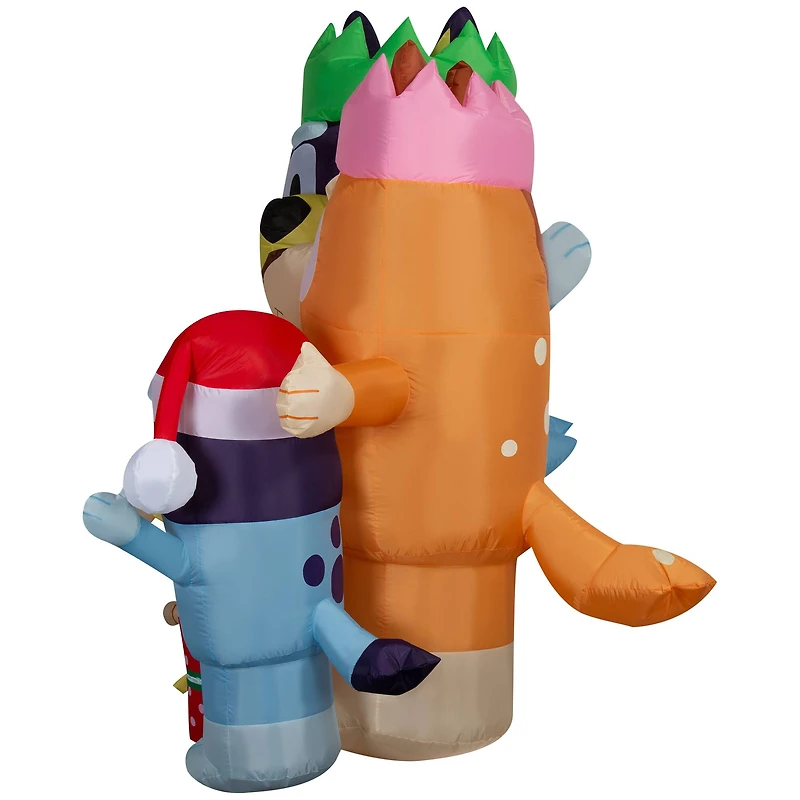 6ft. Airblown® Inflatable Christmas Bluey & Family Scene