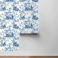 Harrison Howard East of the Moon Delft Peel & Stick Wallpaper