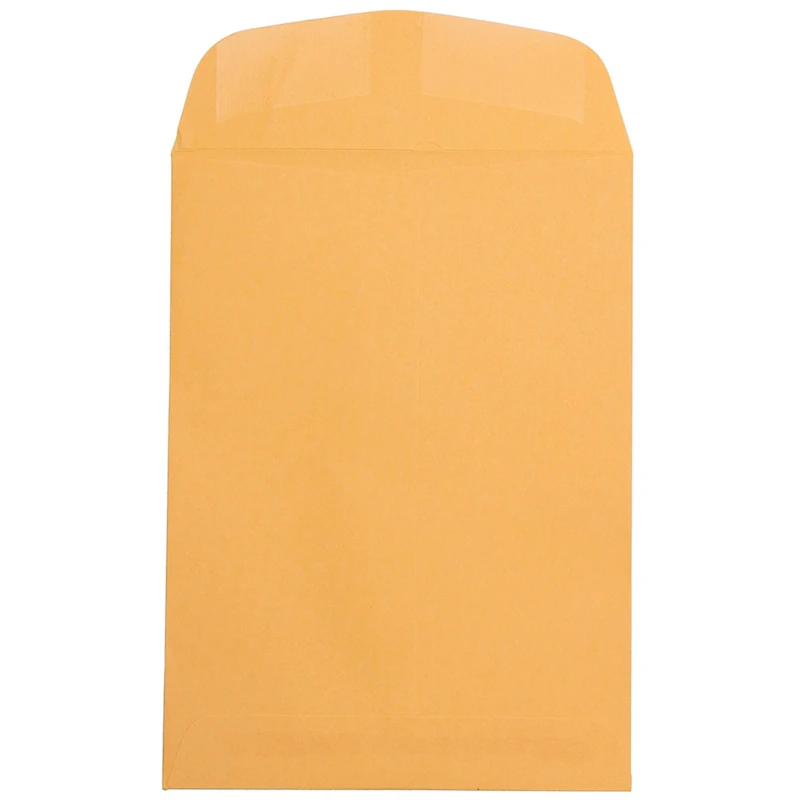 JAM Paper 7.5" x 10.5" Brown Kraft Recycled Manila Open End Envelopes, 100ct.