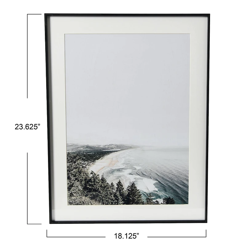 Hello Honey® Framed Coastline Photo Print Wall Art