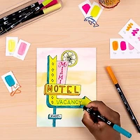 Tombow Happy Hour Dual Brush Pen Set