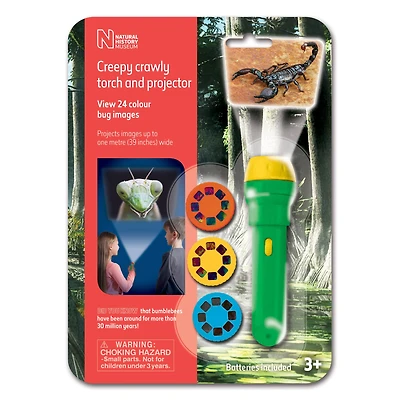 Brainstorm Toys Natural History Museum Creepy Crawly Torch & Projector