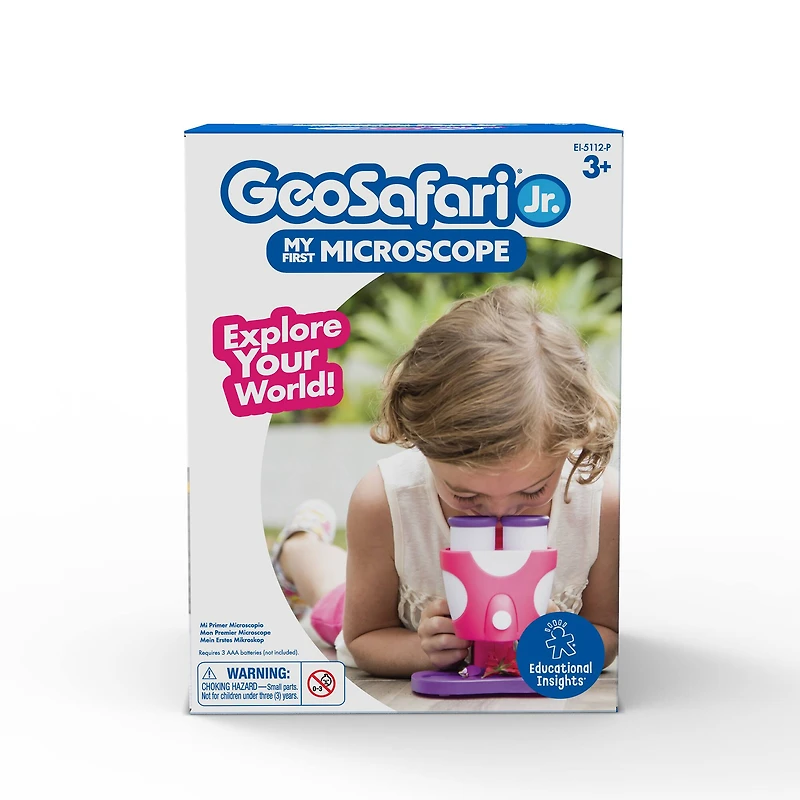 Educational Insights GeoSafari Jr. Pink My First Microscope