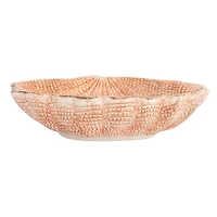 Hello Honey® 6" Blue & Peach Stoneware Shell Bowl Set