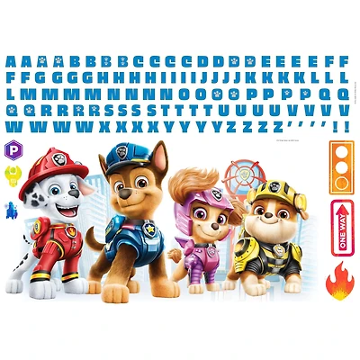 RoomMates Paw Patrol Peel & Stick Giant Wall Decal Set with Alphabet