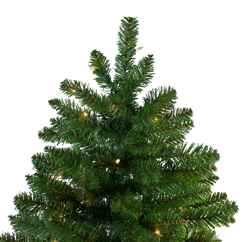 9ft. Pre-Lit Everett Pine Slim Artificial Christmas Tree, Clear Lights