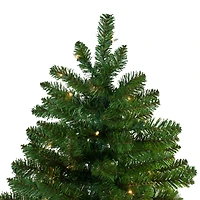 9ft. Pre-Lit Everett Pine Slim Artificial Christmas Tree, Clear Lights