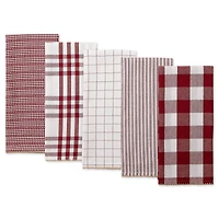 DII® Barn Red Farmhouse Woven Dishtowel Set