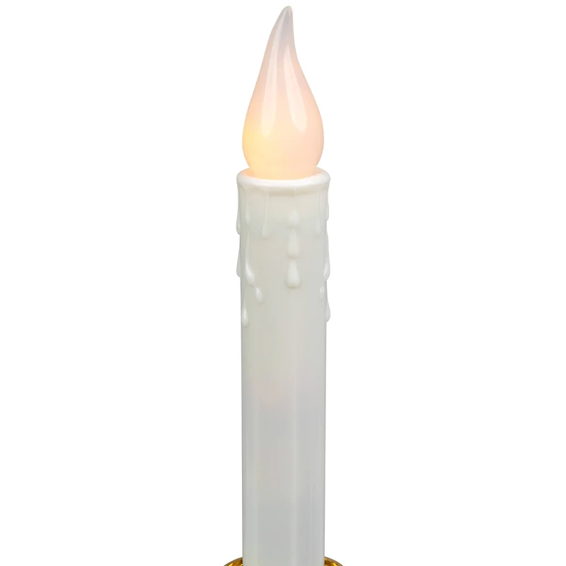 LED Flickering Window Candles with Timer - 8.5" - Set of 8